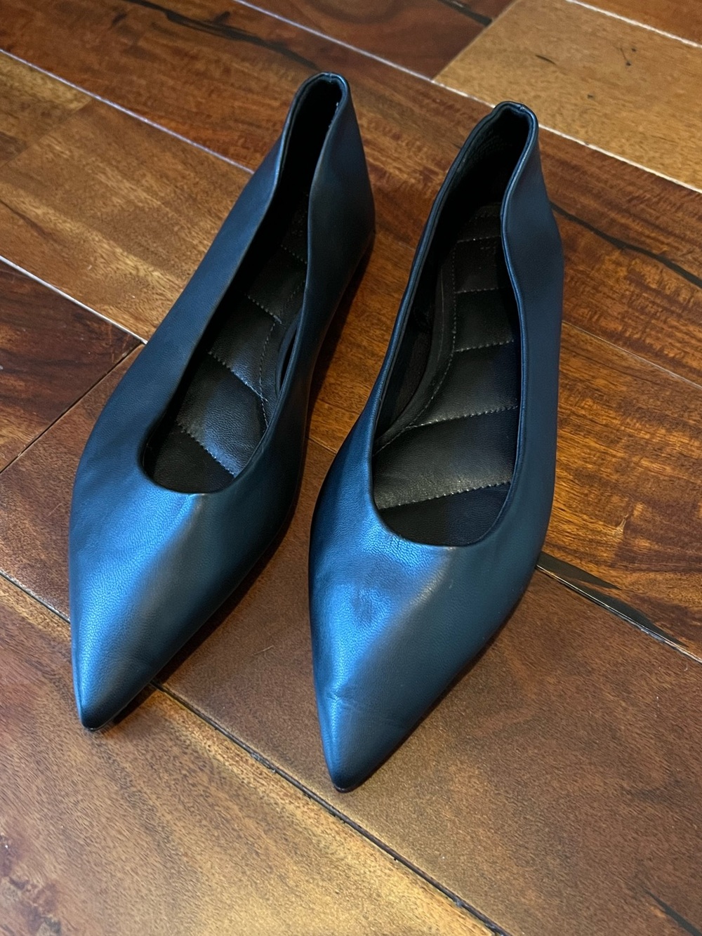 Black Pointed-Toe Flats